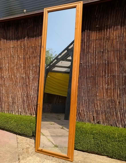 Photo of free Wooden frame mirror (GU12) #1