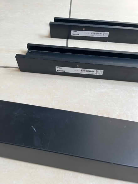 Photo of free IKEA black RIBBA shelves (Wimbledon SW19) #1