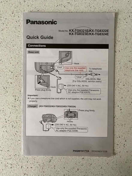 Photo of free Panasonic Quad Pack Digital Phones with answering machine (Arnside LA5) #3