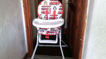 Photo of free high chair, baby walker, seat caddy, kneck wrap, bag of toys (Southmead BS7) #1
