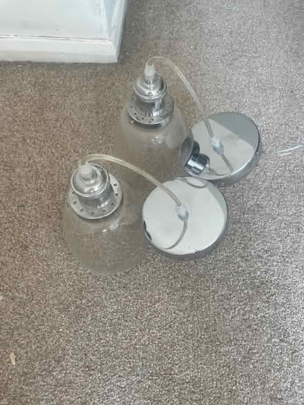 Photo of free Pair of chrome light fittings (Garston WD25) #1