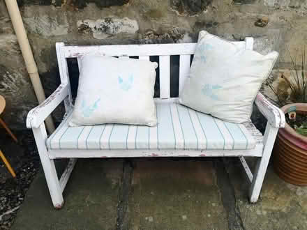 Photo of free Garden bench with cushions (Joppa EH15) #1