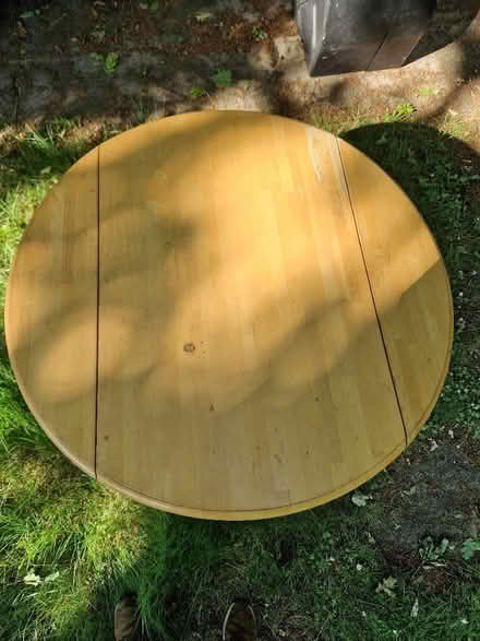 Photo of free Round pine table (Fishers Green SG1) #2