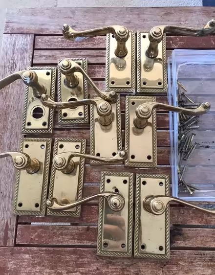 Photo of free Brass door handles (Westbourne) #1