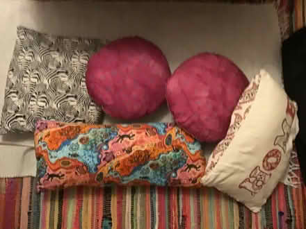 Photo of free Bag of cushions (Bramley RG26) #1