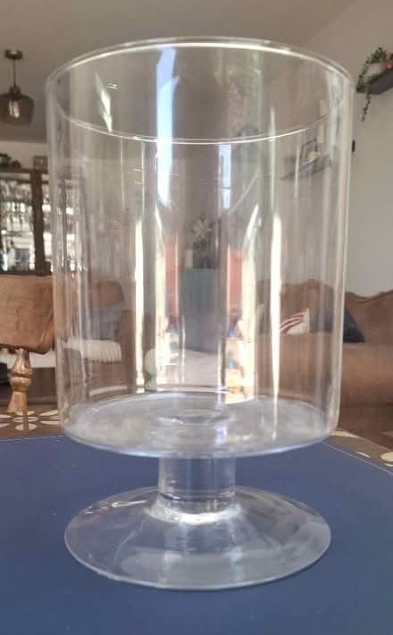 Photo of free Large glass candle votive / vase (Boughton Monchelsea ME17) #2