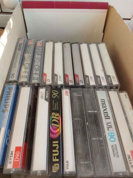 Photo of free A box of unused /new cassette tapes. (Hersham KT12) #1
