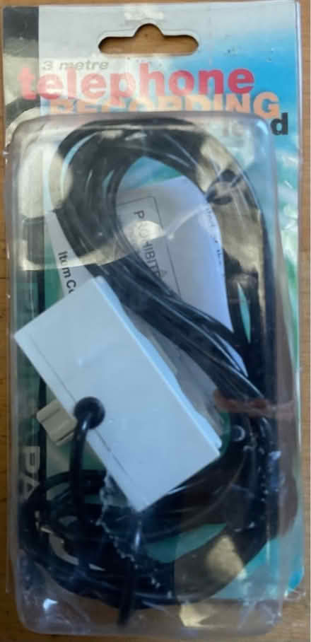 Photo of free Telephone voice recording adaptor 3m lead never used. (Beaconsfield HP9) #2