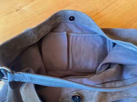 Photo of free Grey suede bag (Southsea) #3