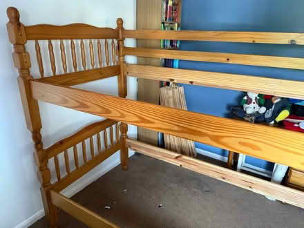 Photo of free Double wooden bunk bed (Wf16) #1