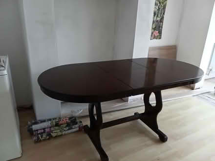Photo of free Large extending dining room table (Broughton Astley LE9) #4