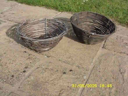 Photo of free Wicker Hanging Baskets (Bethersden Kent) #1