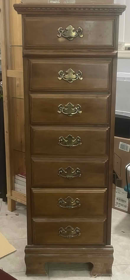 Photo of free Tall wood 5 drawer chest (Putnam valley) #1