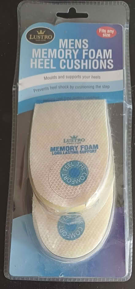 Photo of free Men's Memory Foam Heel Cushions (Brailsford DE6) #1