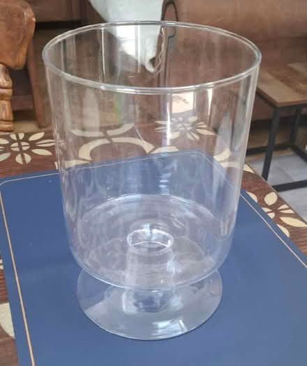 Photo of free Large glass candle votive / vase (Boughton Monchelsea ME17) #1