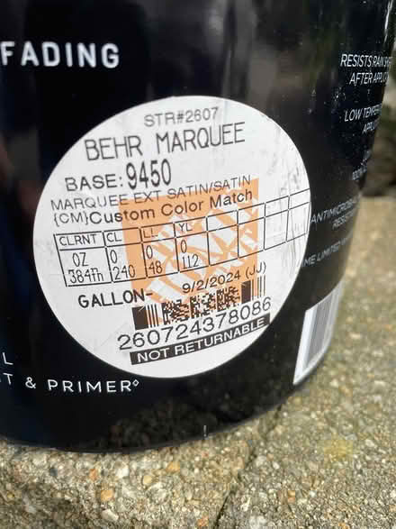 Photo of free Gallon of Behr Marquee paint (Marlborough, MA) #2