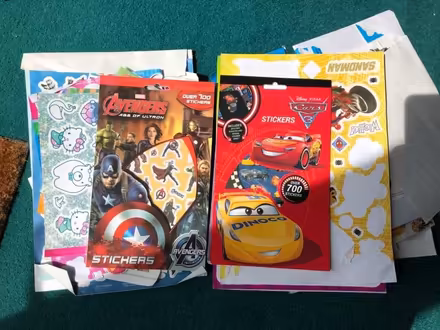Photo of free Bundle of kid’s stickers, colouring + craft bits (Kempston MK42) #1