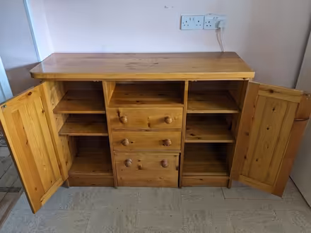 Photo of free Pine cupboard with drawers (BA2) #3