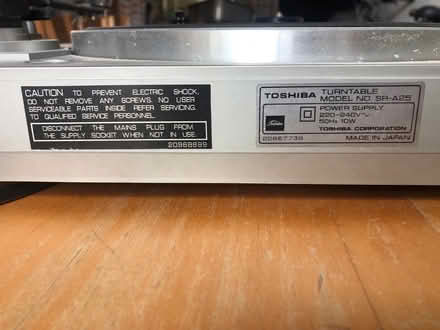 Photo of free Toshiba record player deck (Stenalees PL26) #3