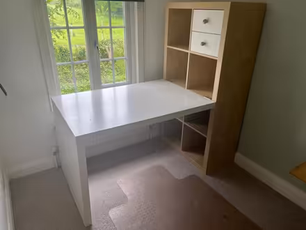 Photo of free Ikea desk with shelves (Penn HP10) #1