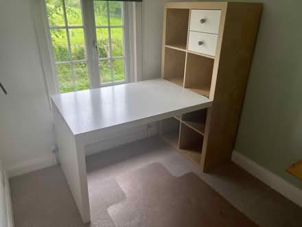 Photo of free Ikea desk with shelves (Penn HP10) #1