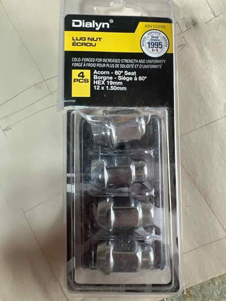 Photo of free 4 lug nuts M12x1.5mm (Mavis & Burnhamthorpe) #2
