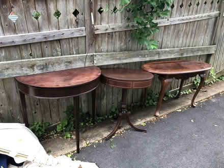 Photo of free Curb alert-3 small tables (Sea Cliff, NY) #1