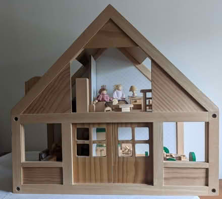Photo of free Wooden dolls house and furniture (Linslade LU7) #1
