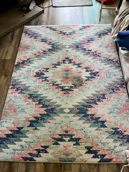 Photo of free 5 x 7 pink and blue area rug (Dutch Ridge/Littleton) #1