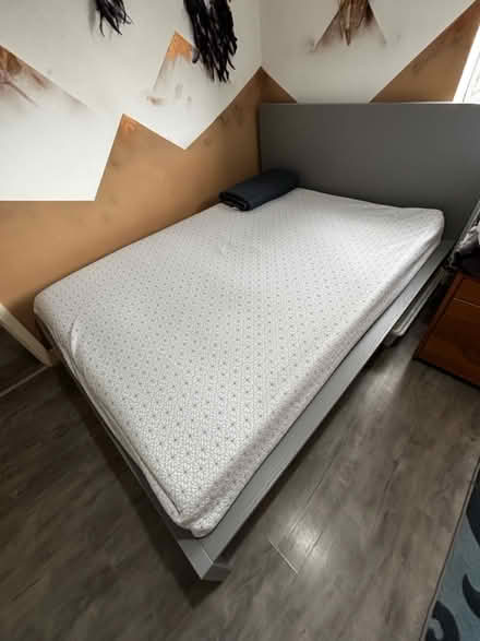 Photo of free Furniture, double bed with mattress (Halewood L25) #1