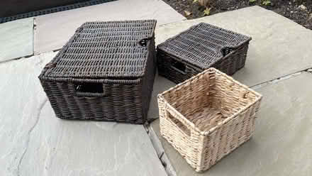 Photo of free Wicker storage boxes (Barrow upon Soar LE12) #1