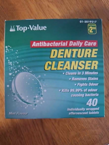 Photo of free Denture cleanser (Hurontario and South Service) #1