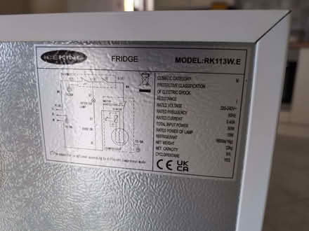 Photo of free Undercounter Refrigerator (CT2) #3