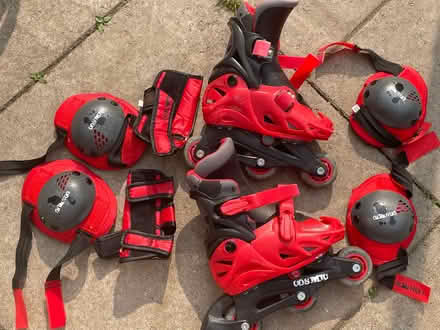 Photo of free Adjustable inline skates & protectors (Cross Houses SY5) #1