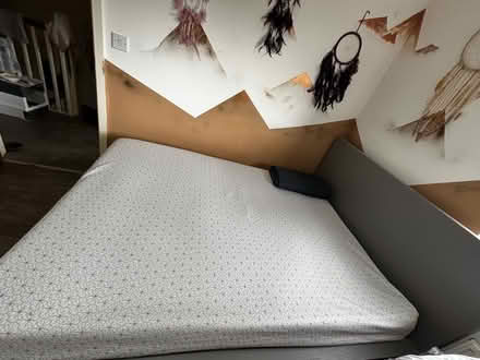 Photo of free Furniture, double bed with mattress (Halewood L25) #4