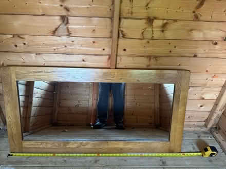 Photo of free Wooden framed mirror (Astley Village PR7) #3