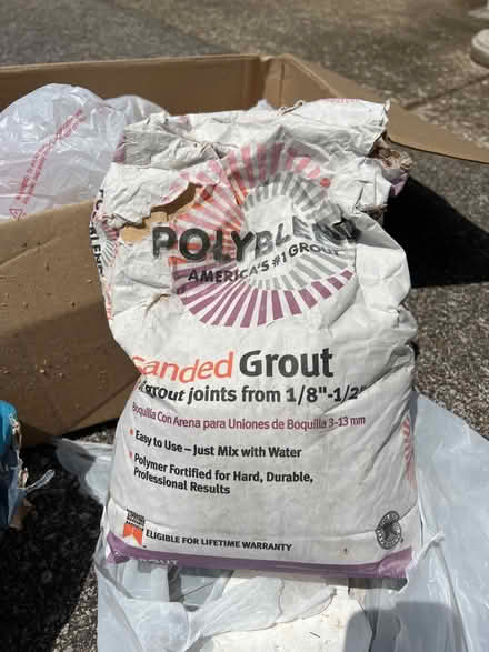 Photo of free Grout for tile (Broomall 19008) #3