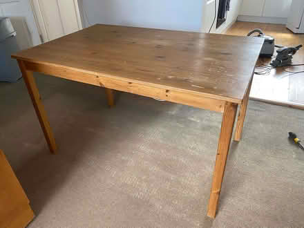 Photo of free wooden kitchen table 120x75x73 (Finsbury Park N4) #1