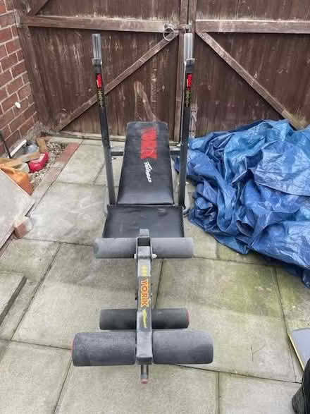Photo of free Old weights bench (no weights) (Great Sankey WA5) #1