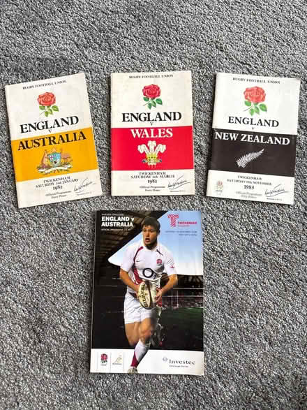 Photo of free Rugby memorabilia (Orpington) #1