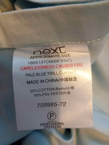 Photo of free Blue Next curtains. (Boothgate DE56) #1