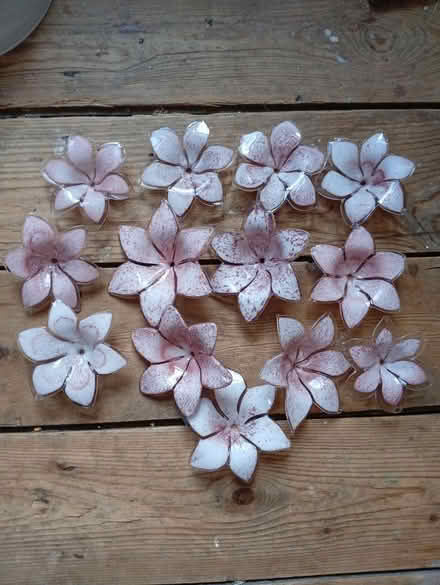 Photo of free 13 Murano Glass Flowers (Buxworth SK23) #1