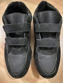 Photo of free Men’s Velcro black shoes size 11 (L5L 5P5) #2