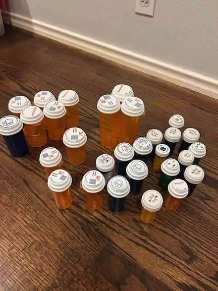 Photo of free 30+ assorted pill bottles (Near Northpark Mall) #1