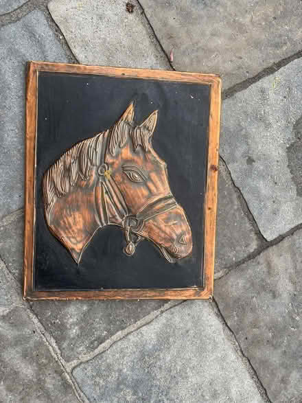 Photo of free Embossed copper horse themed art (Beacon Hill) #2