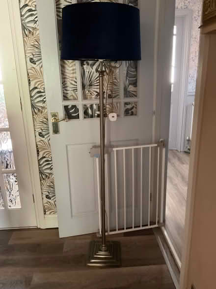 Photo of free Standard lamp with blue shade (Hillmorton CV21) #2
