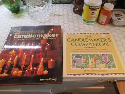 Photo of free Candle making books, parafin, pot (Seattle - Greenlake) #1