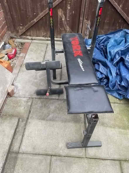 Photo of free Old weights bench (no weights) (Great Sankey WA5) #2