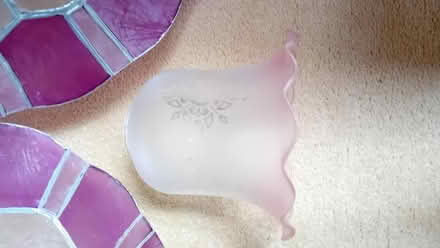 Photo of free 2 uplighter Shades & 1 single light shade (Benhall GL51) #3