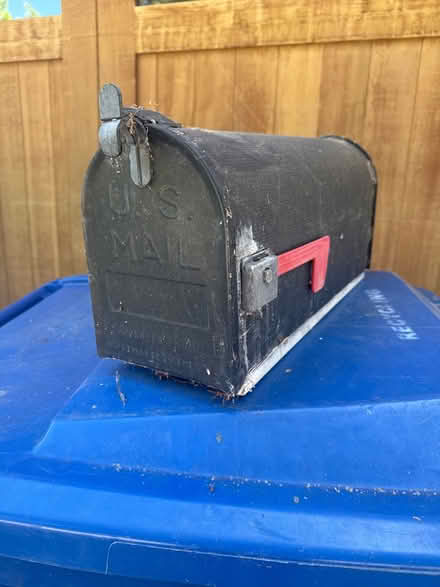 Photo of free Black metal mailbox (95070) #1